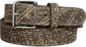 Men's Tree Bark Elephant Leather Belt