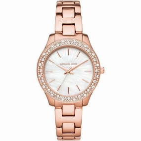 Michael Kors Liliane Women's Watch. Stainless Steel and Pavé Crystal Watch for Women