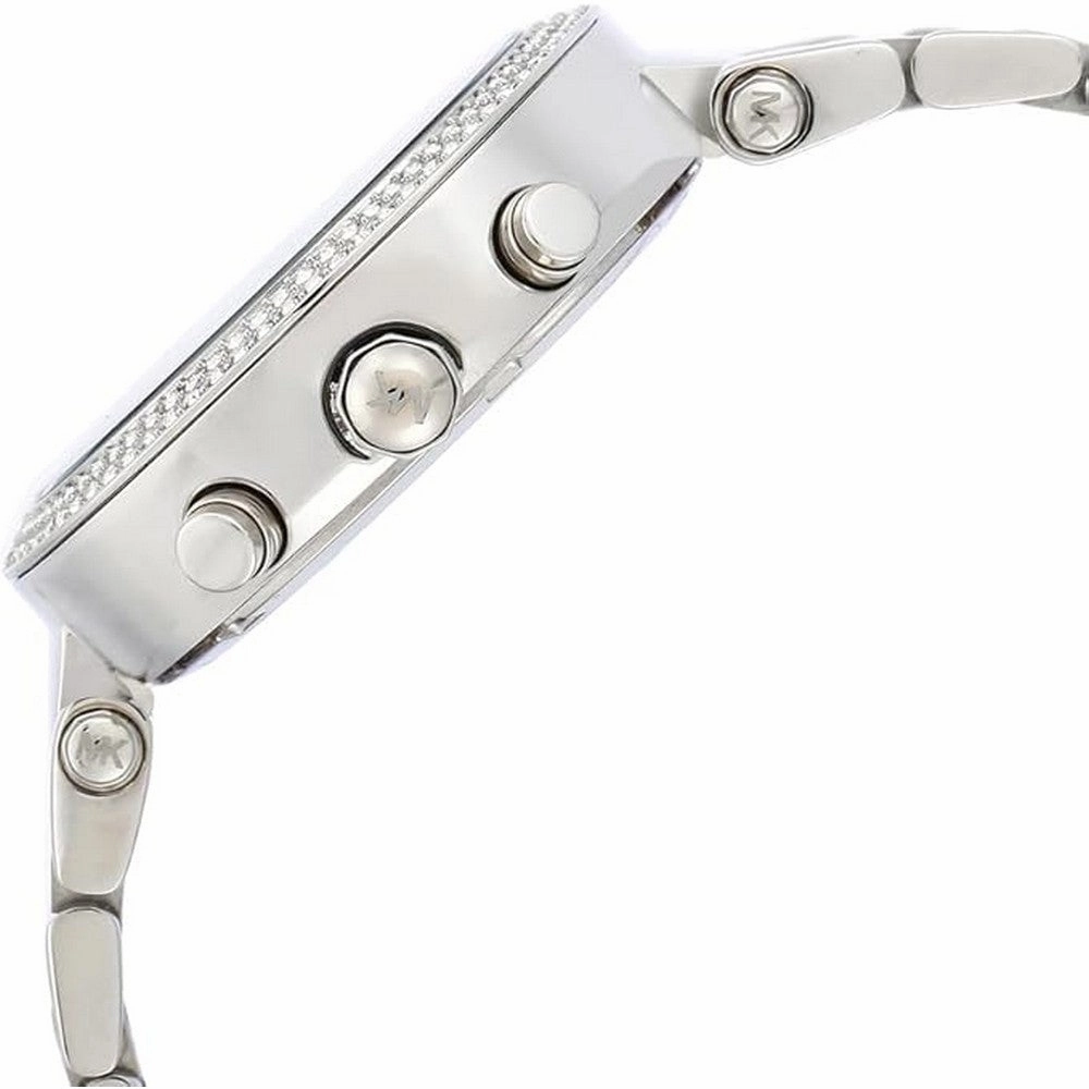 Michael Kors Parker Women's Watch  Stainless Steel and Pave Crystal Watch for Women with Steel  Leather  or Silicone Band