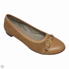 Monika Woven Cap Toe Shoes Flats By Agl In Tan, Size: 5.5