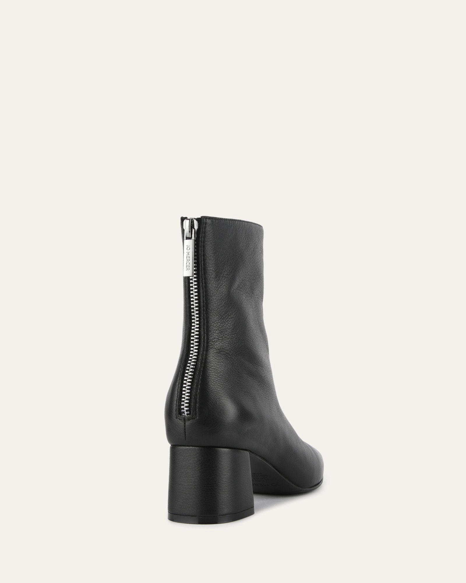 NORI MID ANKLE BOOTS BLACK LEATHER