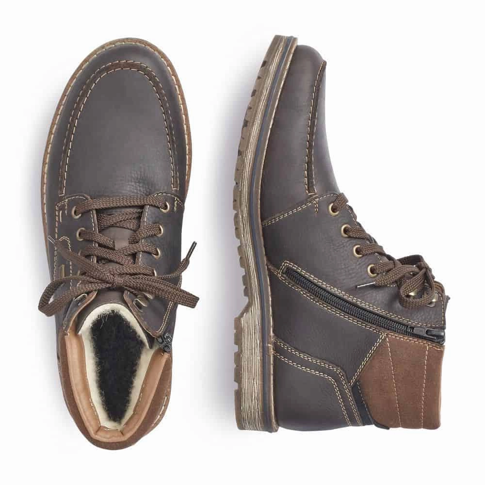 Rieker 39220-26 Mens Dark Brown Waterproof boot
