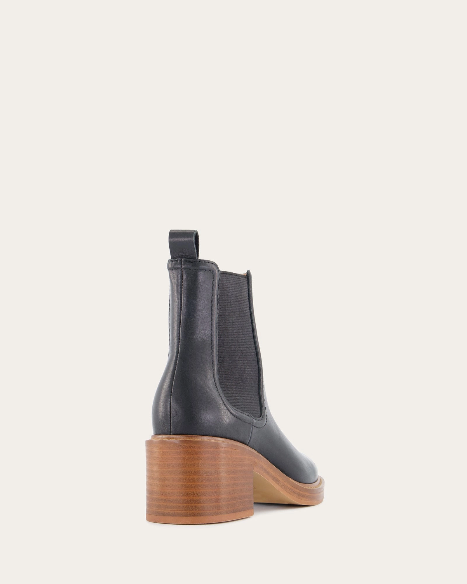 RYE MID ANKLE BOOTS BLACK LEATHER