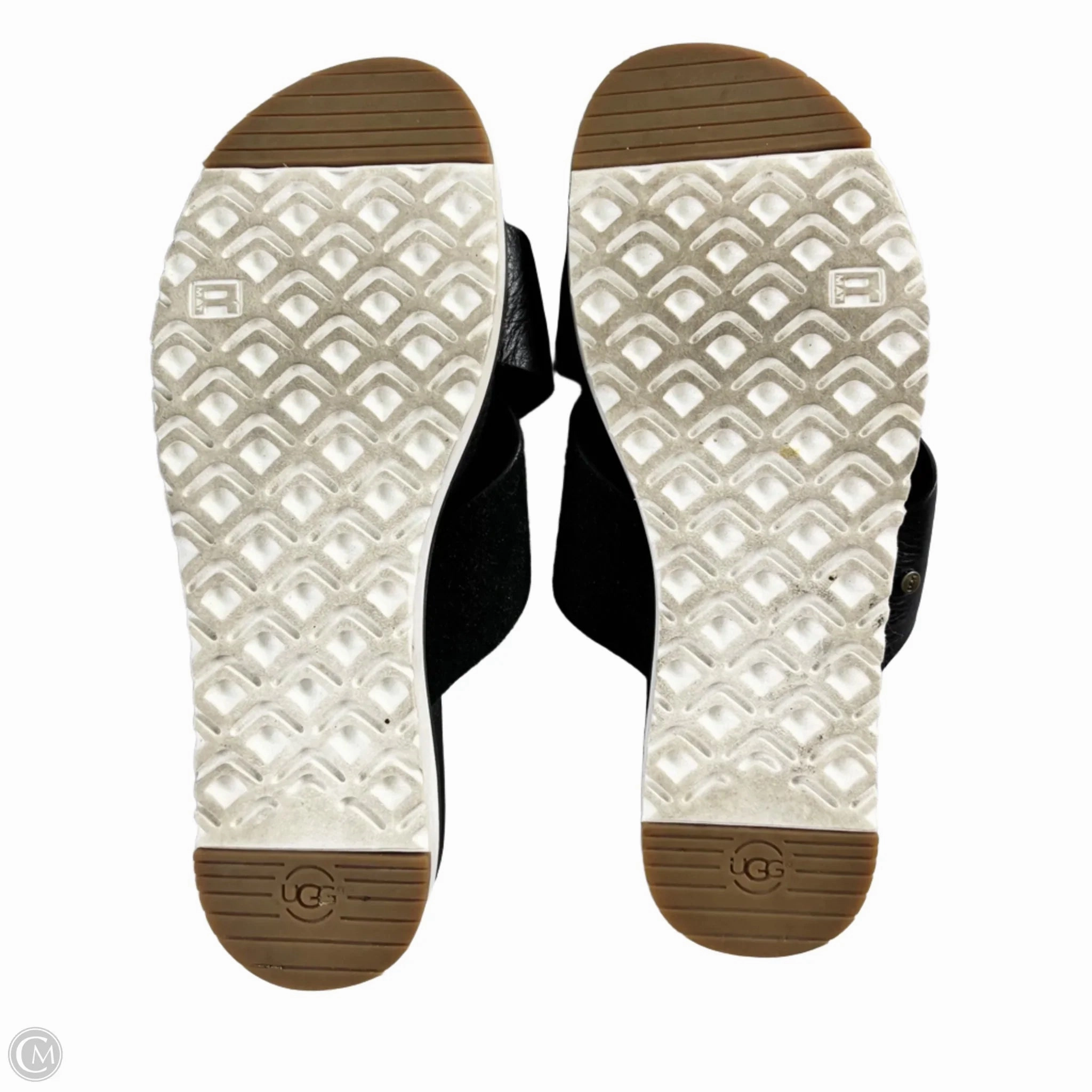 Sandals Designer By Ugg In Black, Size: 8