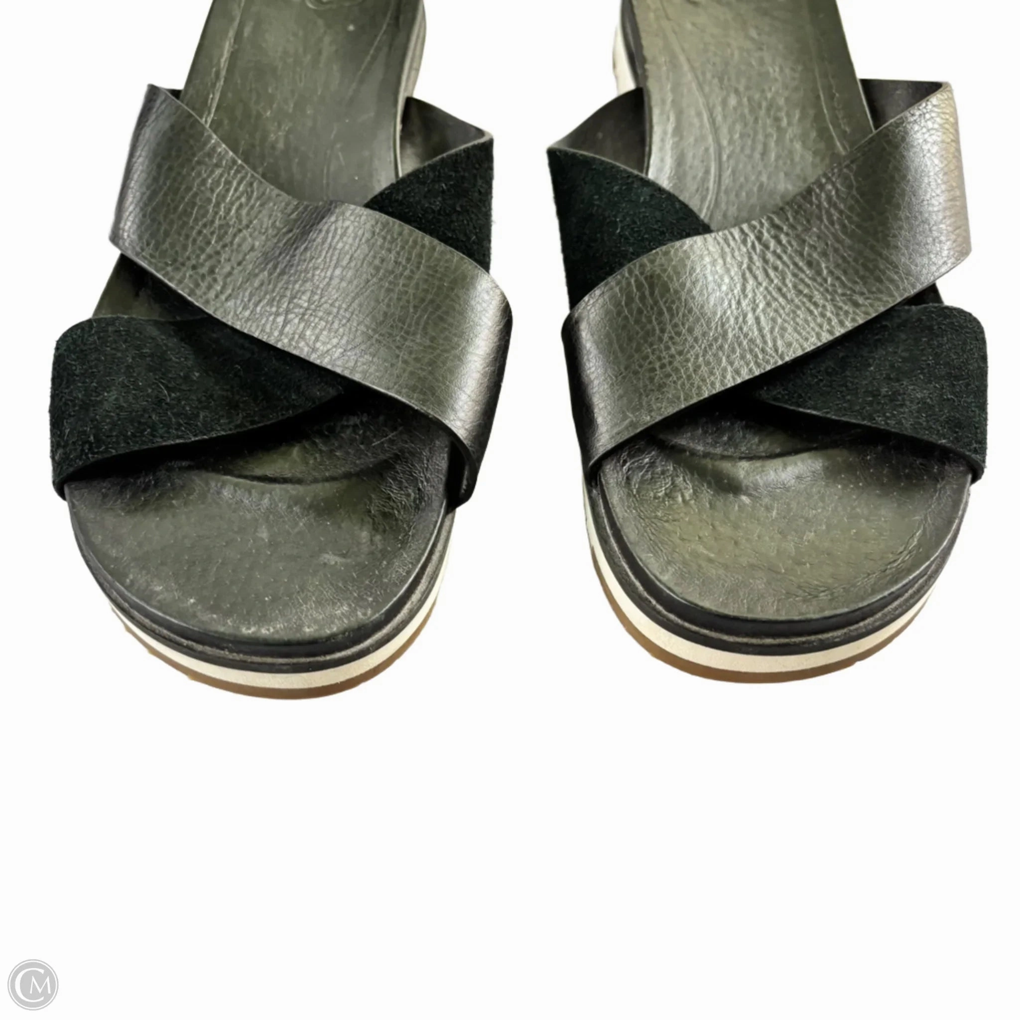 Sandals Designer By Ugg In Black, Size: 8