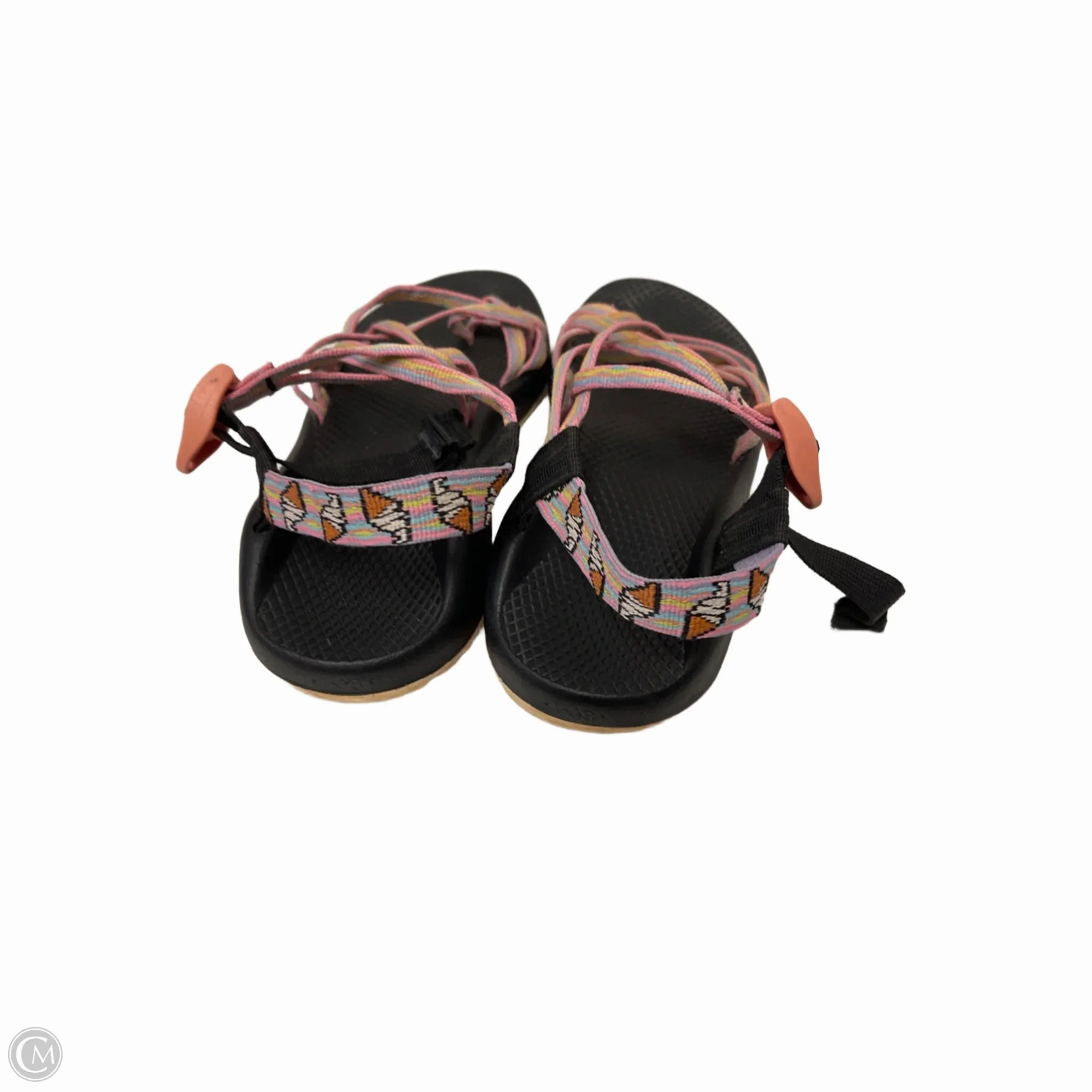 Sandals Flats By Clothes Mentor In Multi-colored, Size: 10