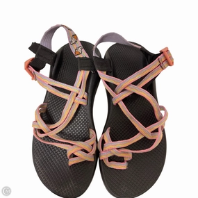 Sandals Flats By Clothes Mentor In Multi-colored, Size: 10