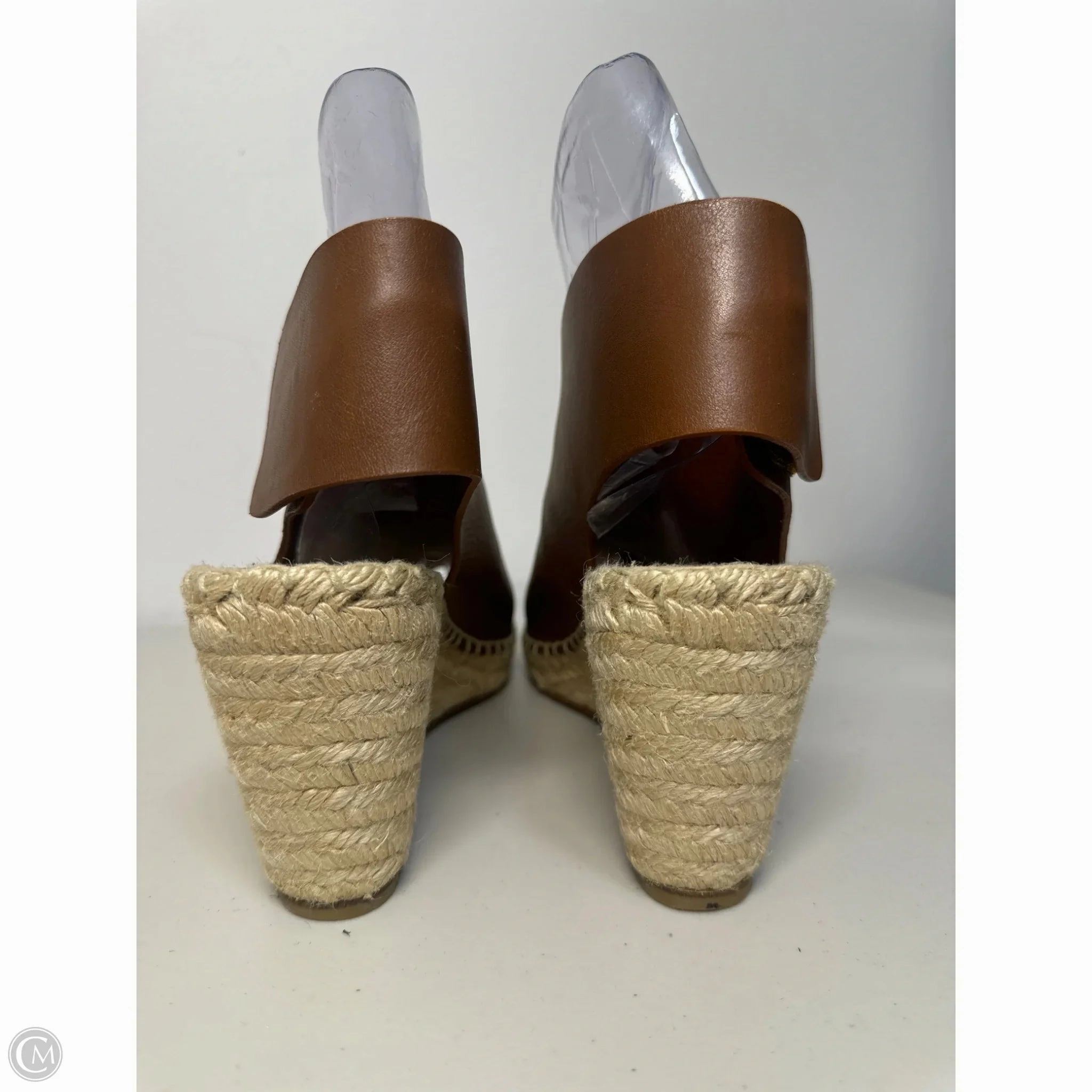 Sandals Luxury Designer By Celine In Brown, Size: 8.5