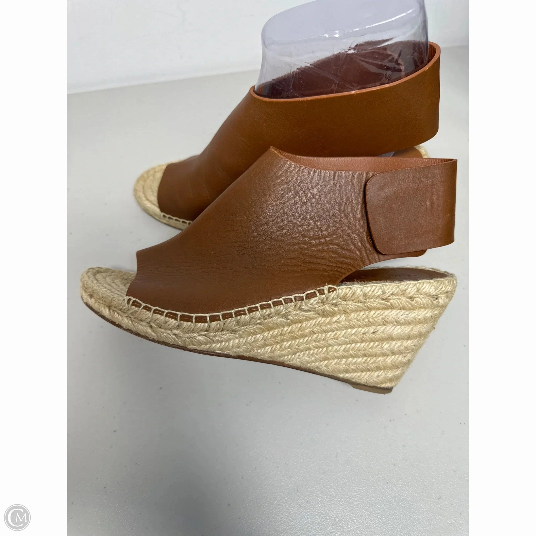 Sandals Luxury Designer By Celine In Brown, Size: 8.5
