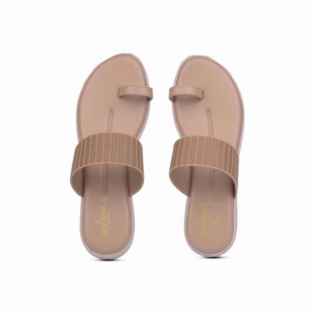 Senorita By Liberty Women MK-232 Beige Casual Thong