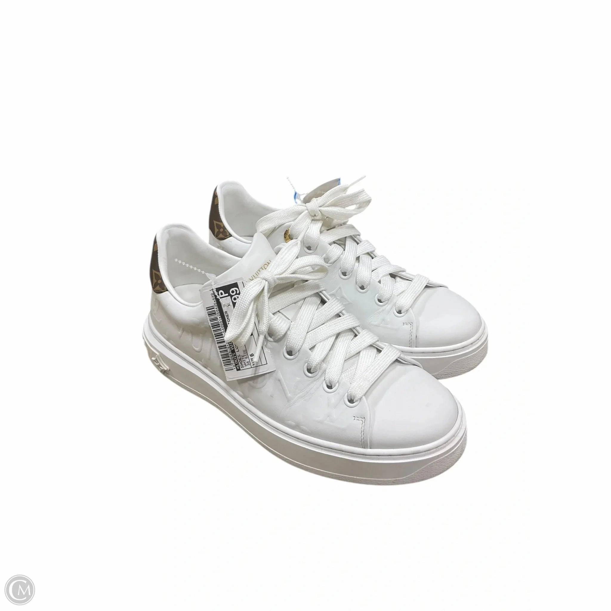Shoes Luxury Designer By Louis Vuitton In White, Size: 6