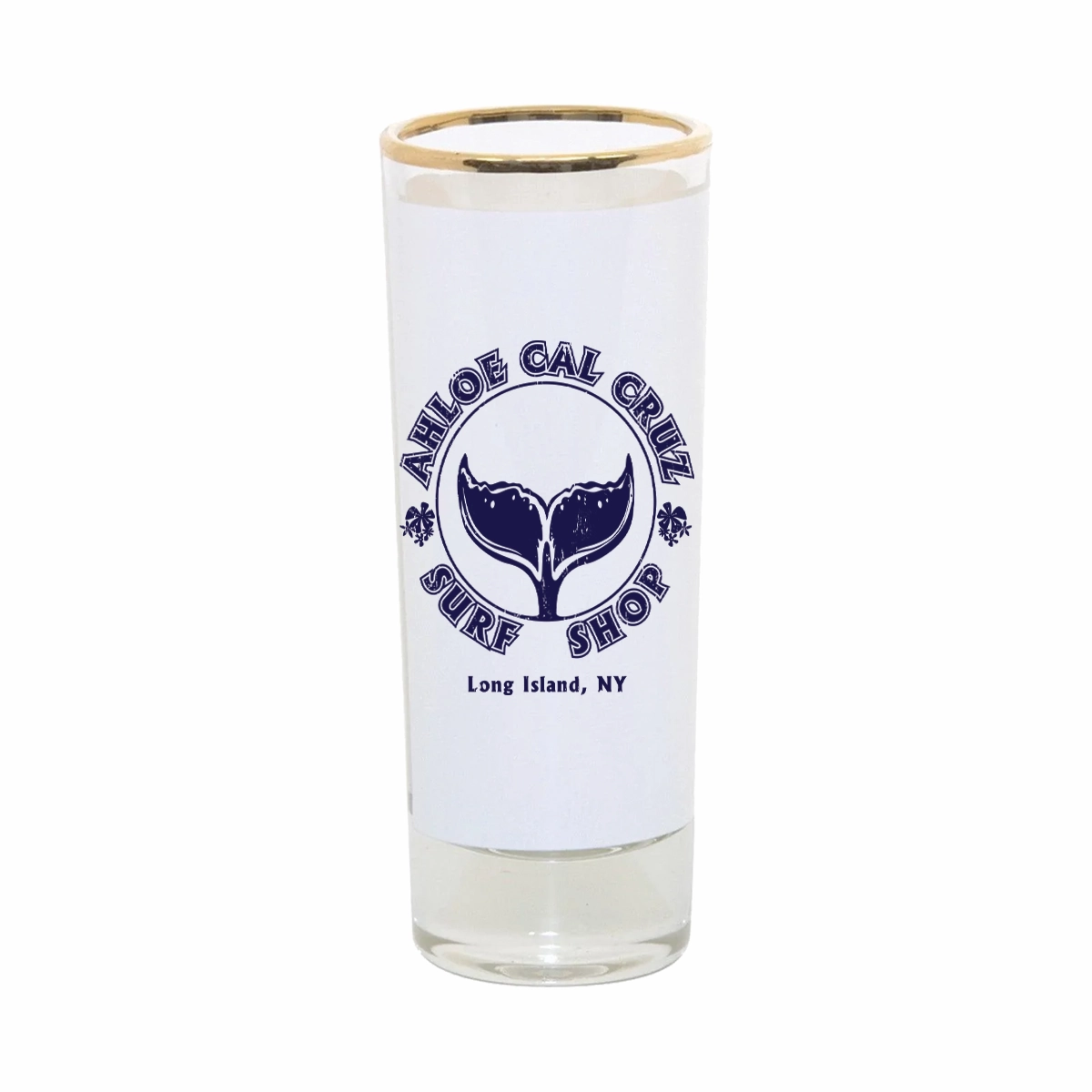 Sublimatable Glass Shooter with Gold Rim