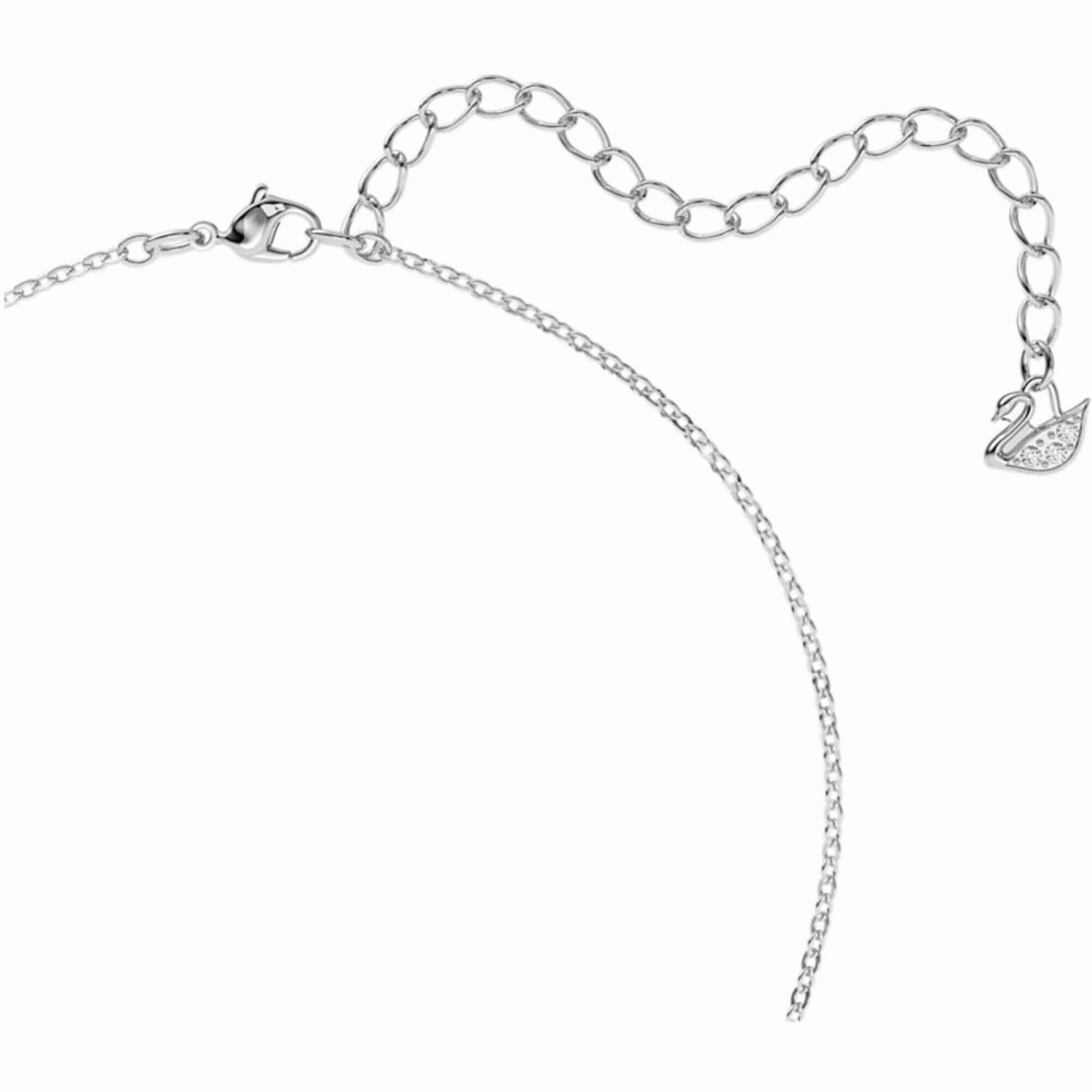Swarovski Women's Pendant - Iconic Swan Black Rhodium Plated Lobster Clasp | 5347329