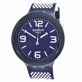 Swatch Men's Watch - Big Bold Bbcream Swiss Quartz Blue Dial Rubber Strap | SO27N101