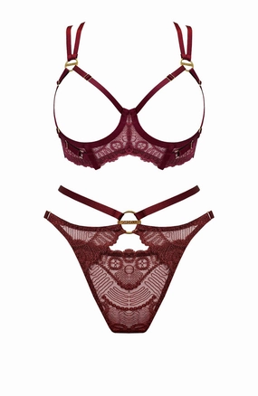 Tierra Ouvert Wire Bra and Open Back Brief Set