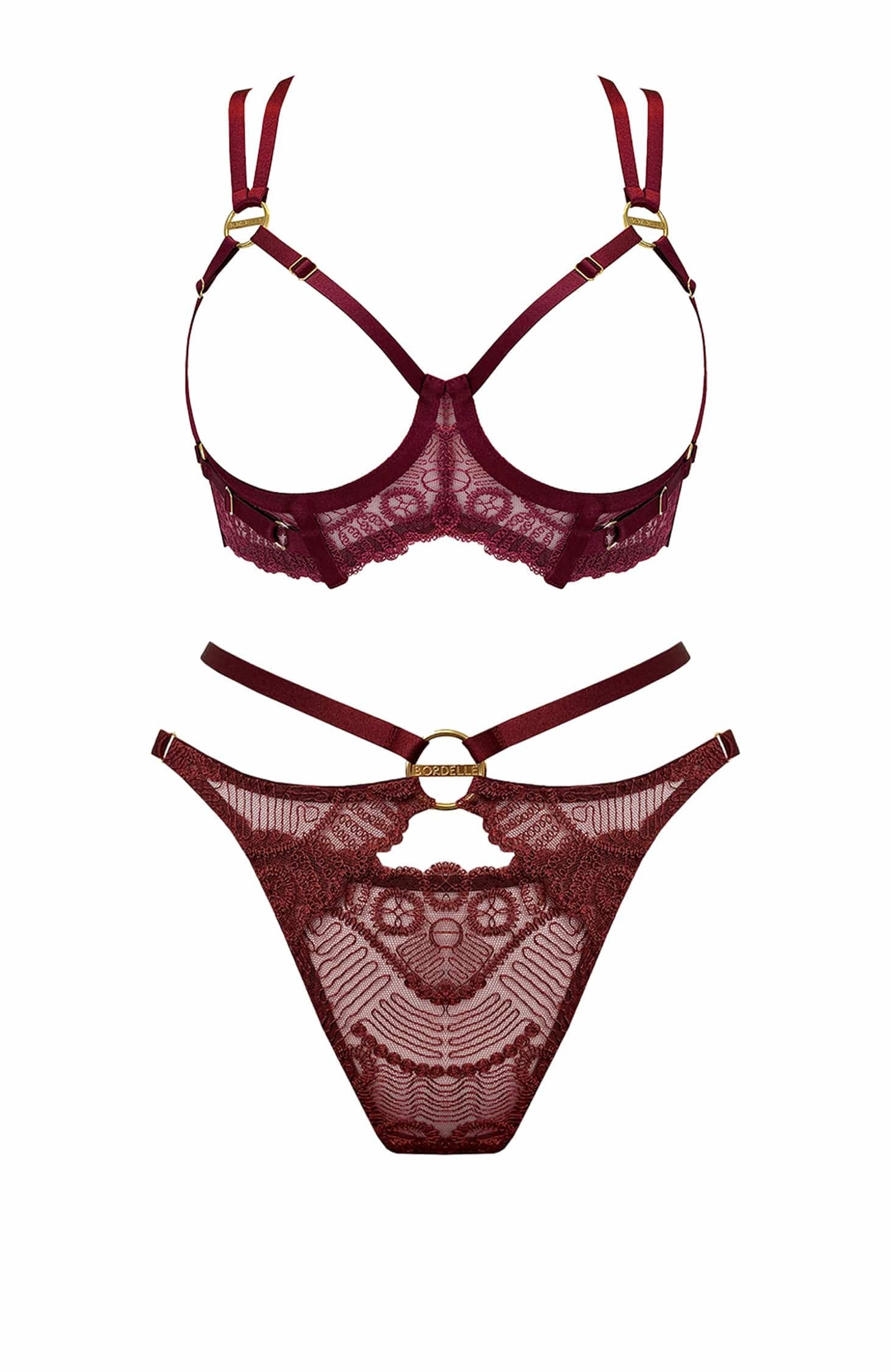 Tierra Ouvert Wire Bra and Open Back Brief Set