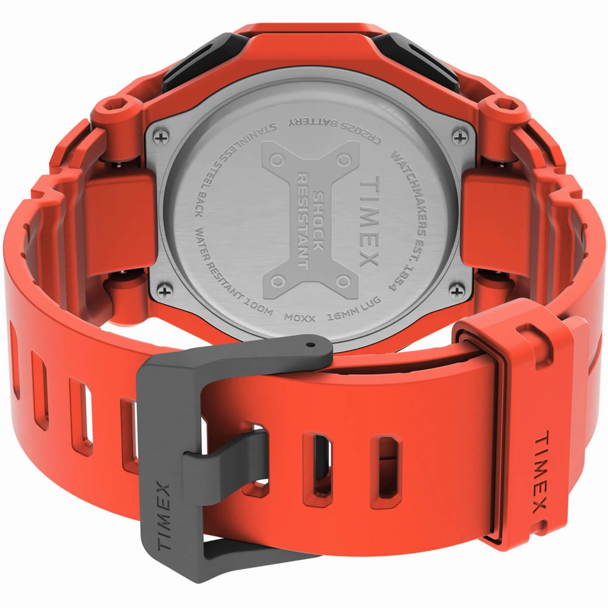Timex Men's Watch - Command Encounter Chronograph Orange Rubber Strap | TW2V60000
