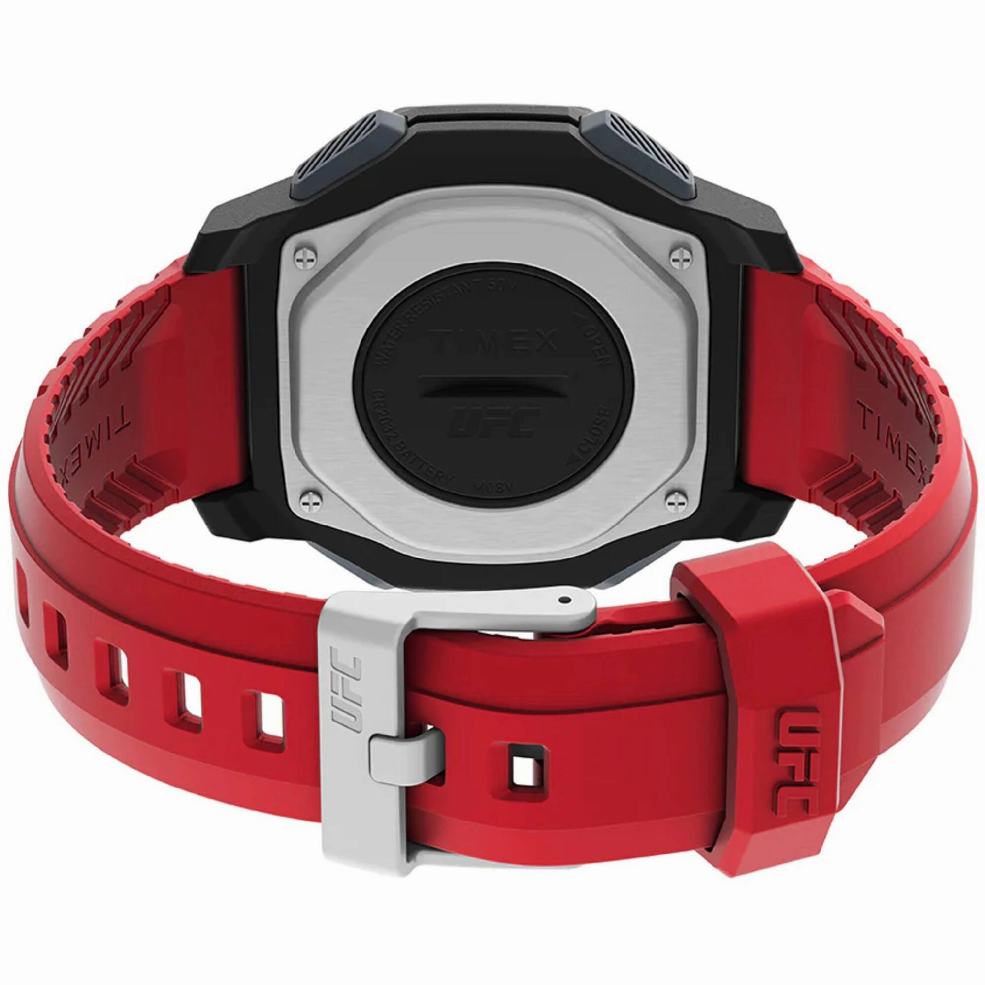 Timex Men's Watch - UFC Spark Heart Rate Digital Dial Red Resin Strap | TW2V84000