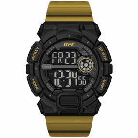Timex Men's Watch - UFC Striker Digital Black Dial Yellow Rubber Strap | TW5M53600GP