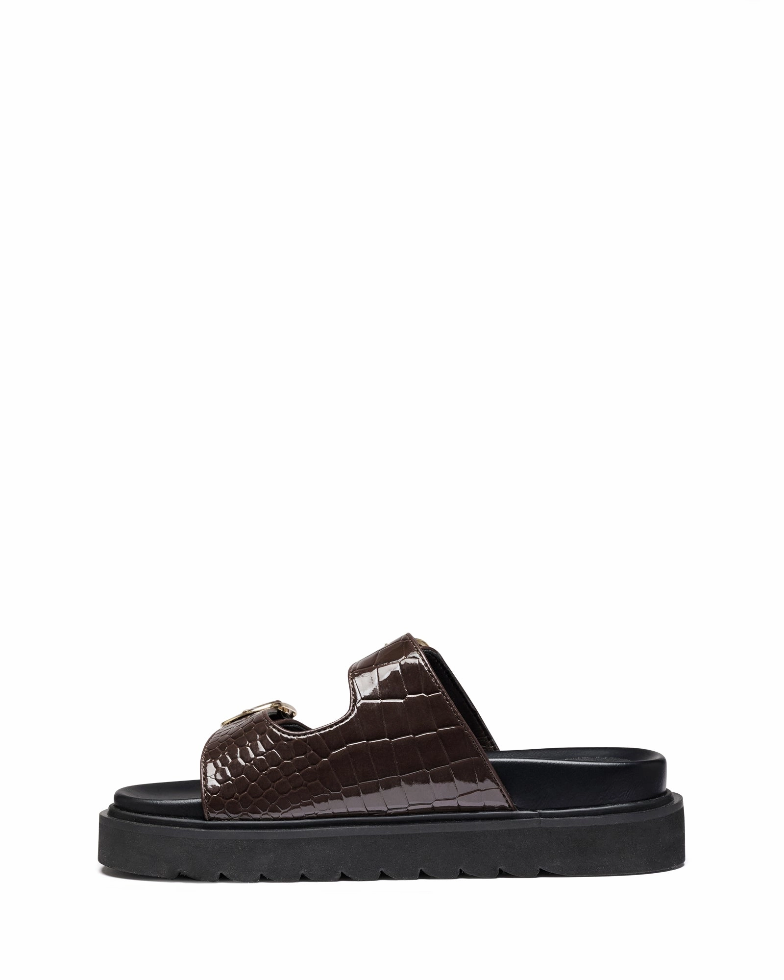 Venom Chocolate Patent Croc