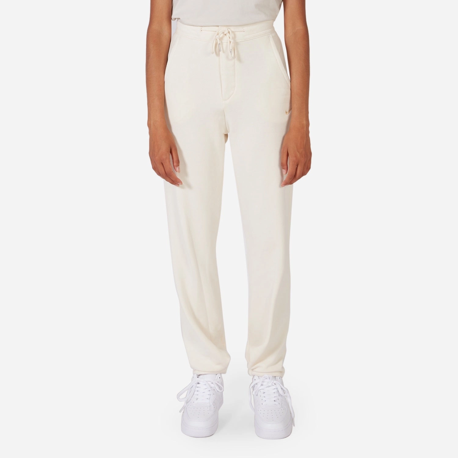 Women's Modern Fleece High-Waisted French Terry Pant Pure | Sesame