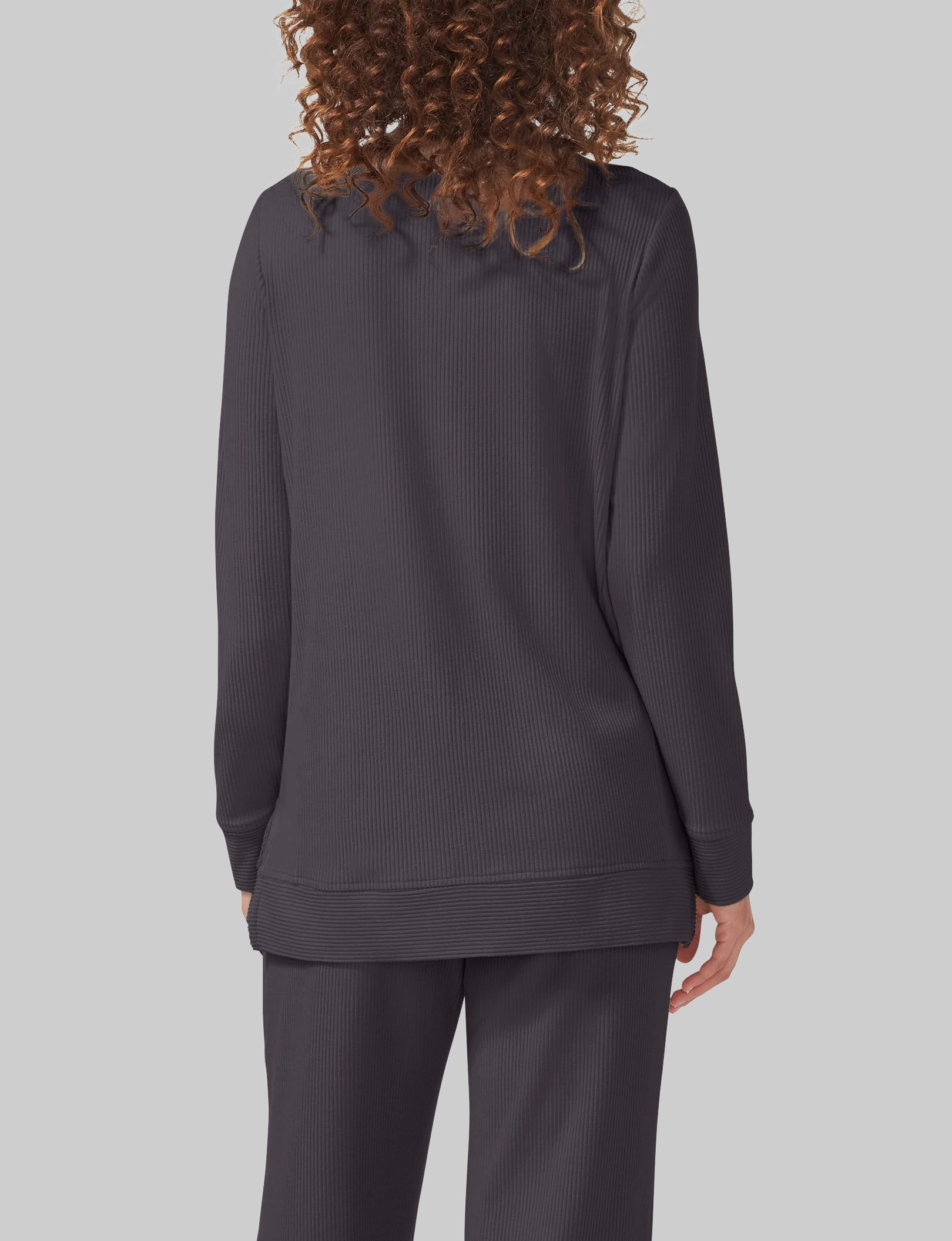Women's Zen Ribbed Long Sleeve Crew Neck