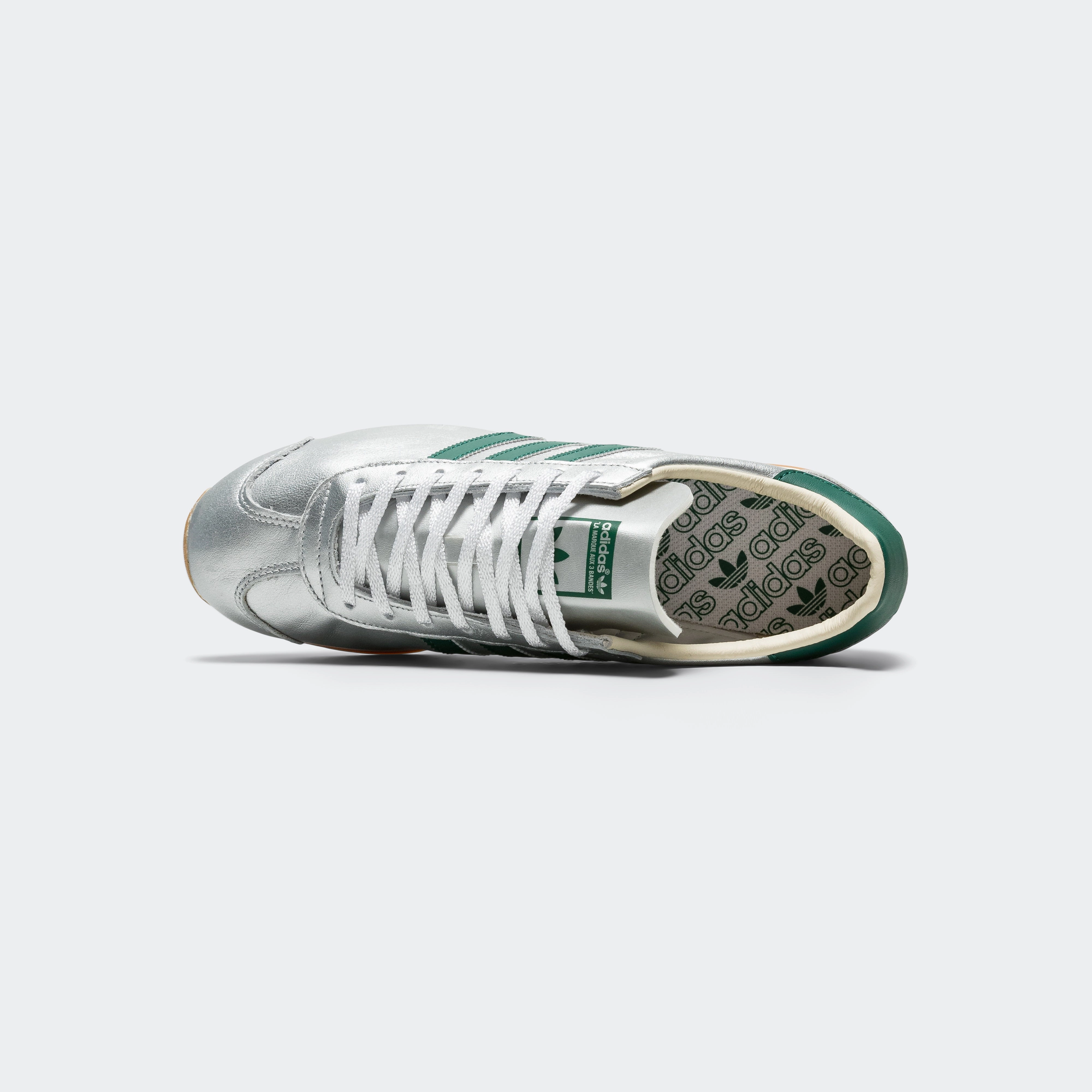 Womens Country OG - Silver Metallic/Collegiate Green